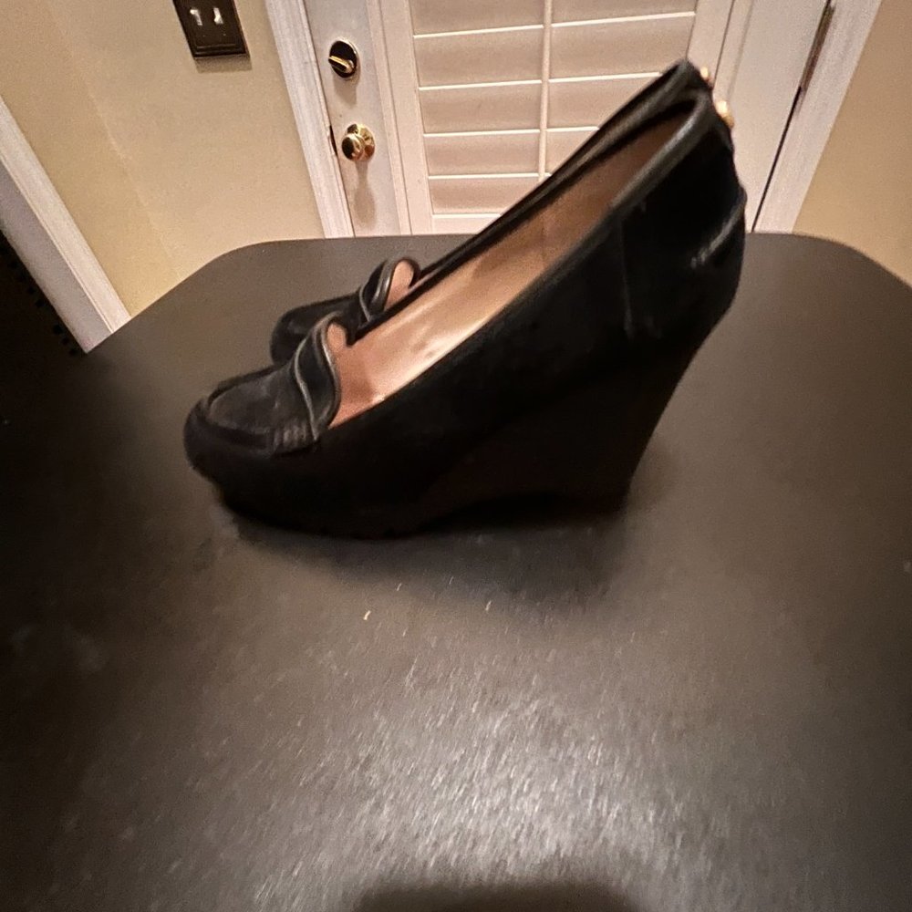 Michael Kors Rory loafer wedge pump size 8 black - Picture 6 of 11